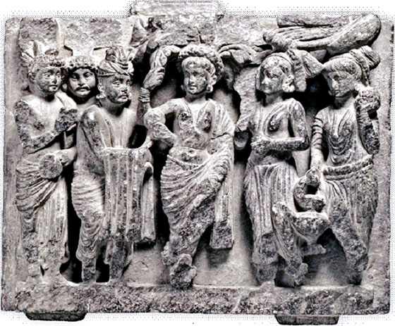 a relief of an Indian queen who takes charge in place of her minor son